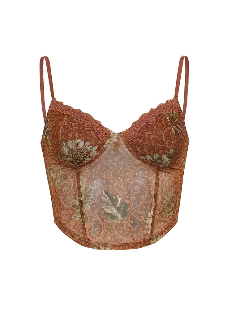 Crop Top "Floral Print"