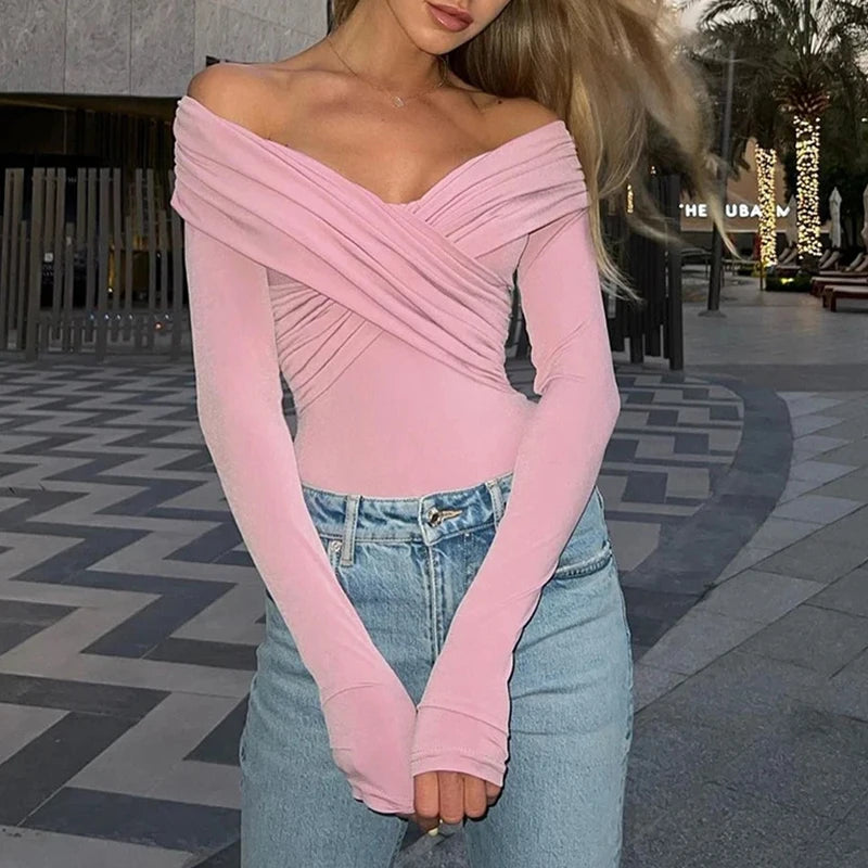 Long Sleeve "Sculpted Elegance"