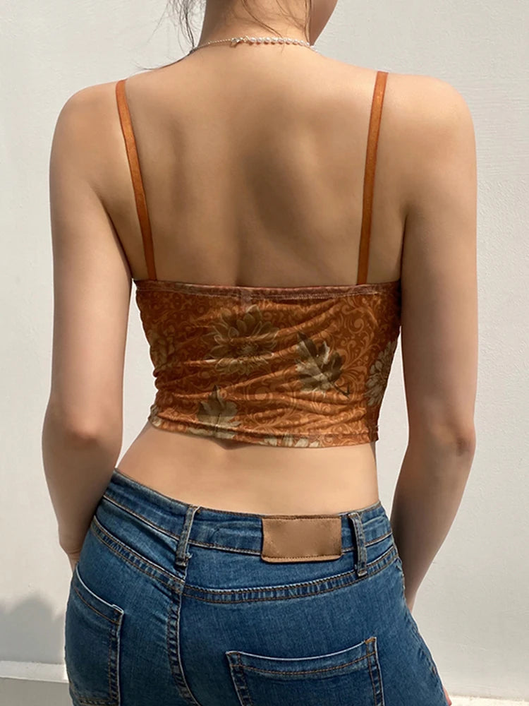 Crop Top "Floral Print"